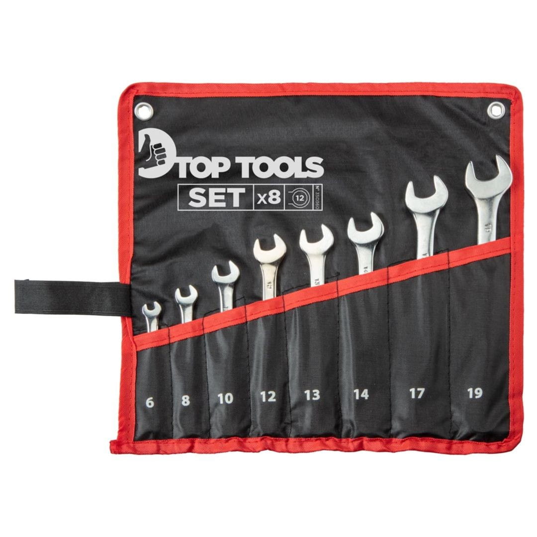 Set 8 chei combinate Top Tools, 35D360, 6-19 mm