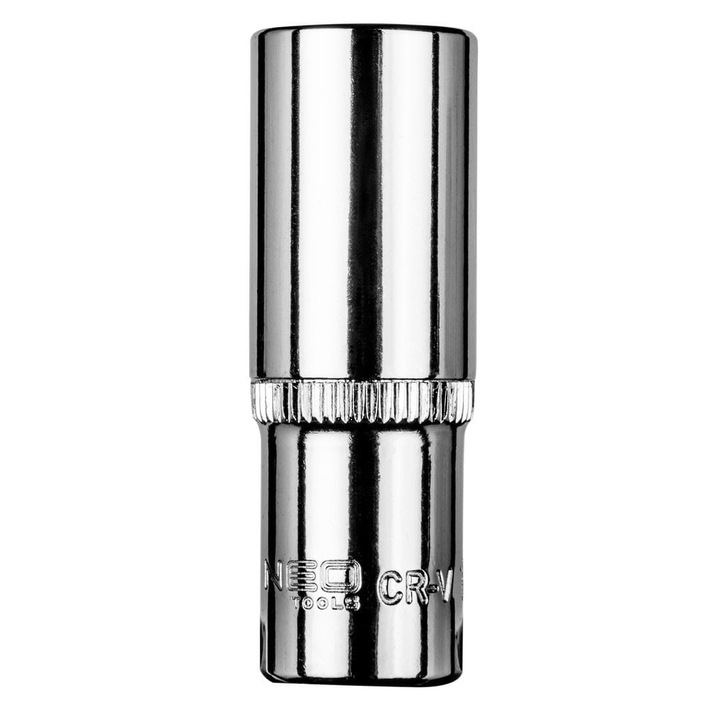 Cheie hexagonala tubulara Neo 08-498, 1/4 ", 13 mm, Otel, Crom