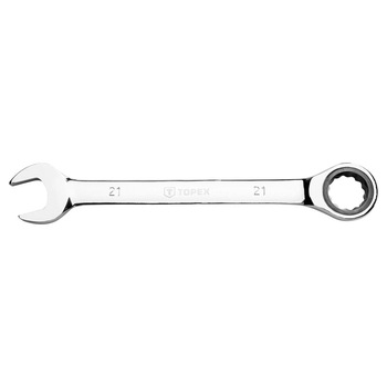 Cheie combinata Topex cu clichet, 35D748, 21 mm Cheie combinata Topex cu clichet, 35D748, 21 mm