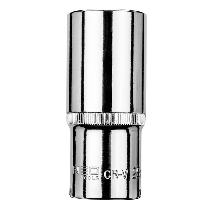 Cheie hexagonala tubulara Neo 08-475, 1/2 ", 25 mm, Otel, Crom