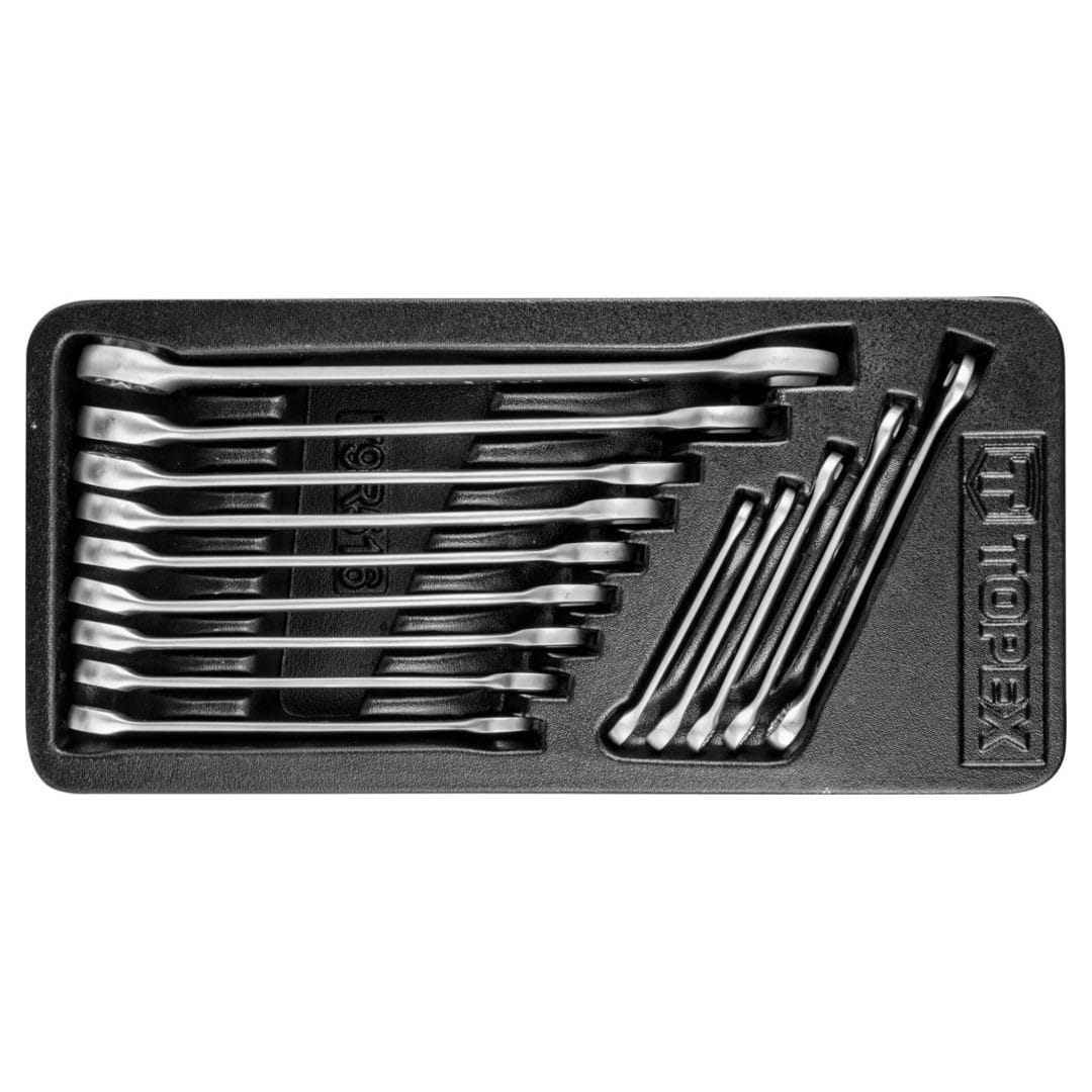 Set 14 chei combinate Topex, 79R516, Argintiu