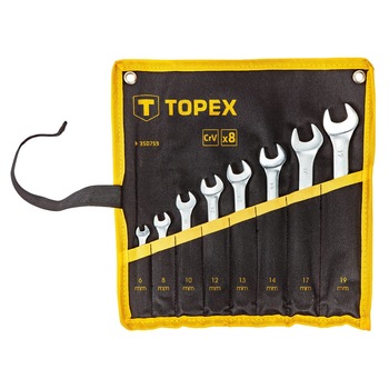 Set 8 chei Topex, Model 35D759, 6-19 mm Set 8 chei Topex, Model 35D759, 6-19 mm
