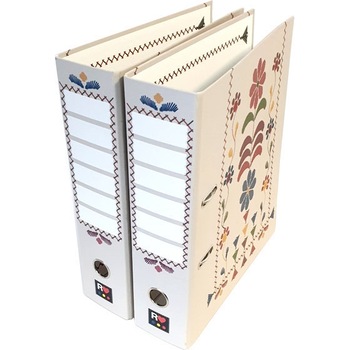 Set 2 Biblioraft, ETHNO, 80mm, Rado, Alb Floral Set 2 Biblioraft, ETHNO, 80mm, Rado, Alb Floral