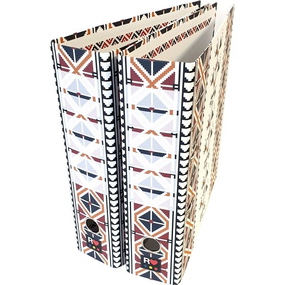 Set 2 Biblioraft, ETHNO, 80mm, Rado, Alb/Portocaliu