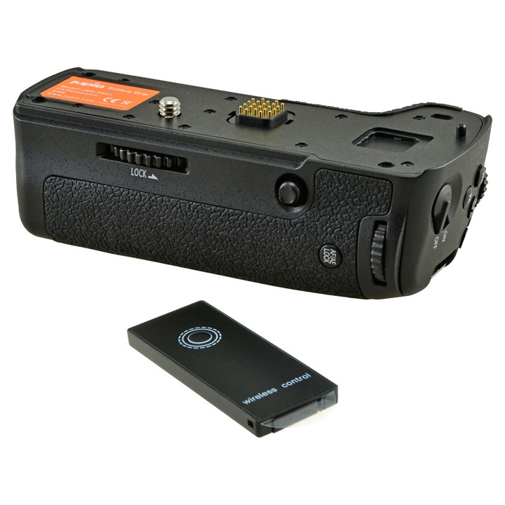 Grip Baterie Jupio pentru Panasonic DMC-GH5 (DMW-BGGH5E), Negru