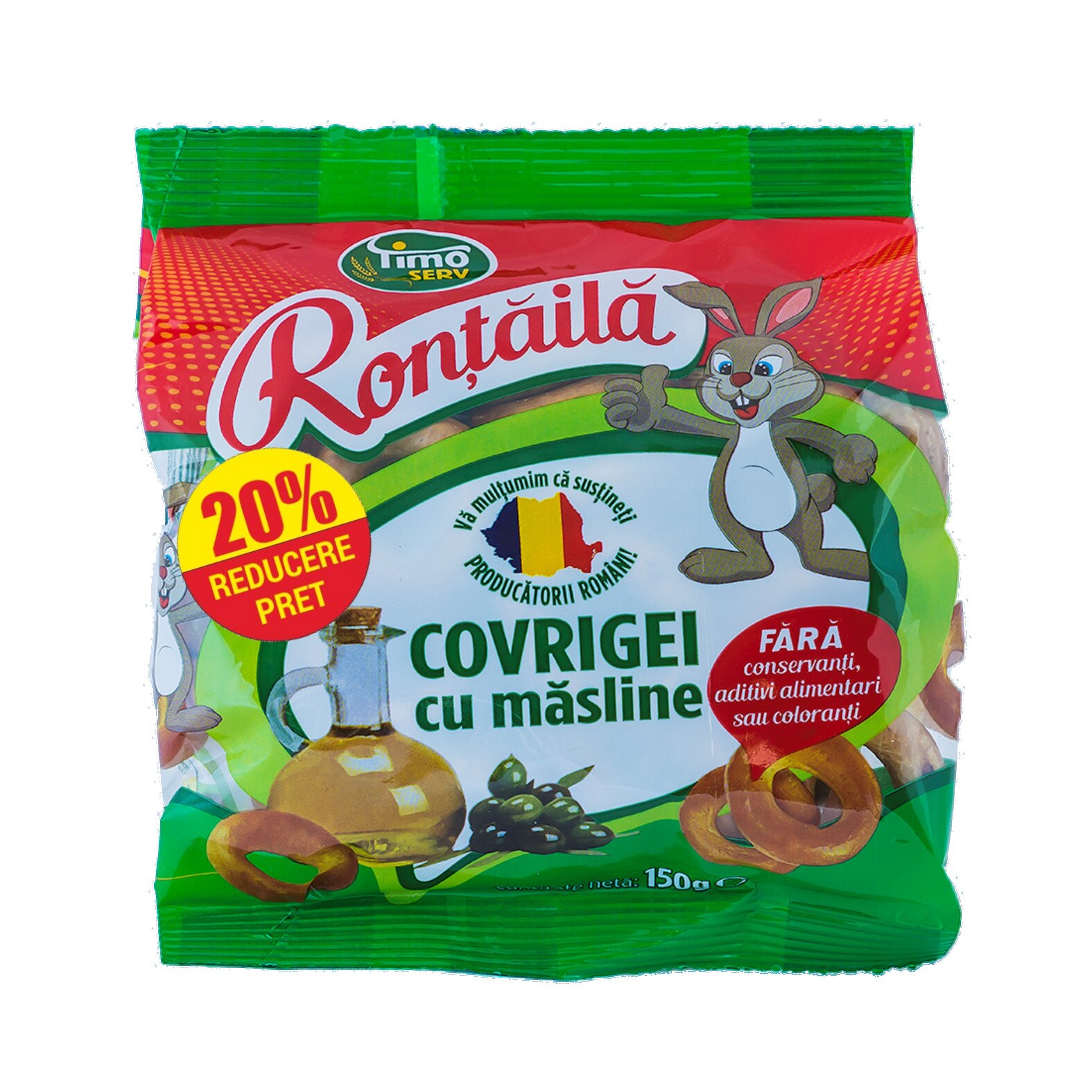 Covrigei cu masline Rontaila 150g - Cutie cu 28 de pungi