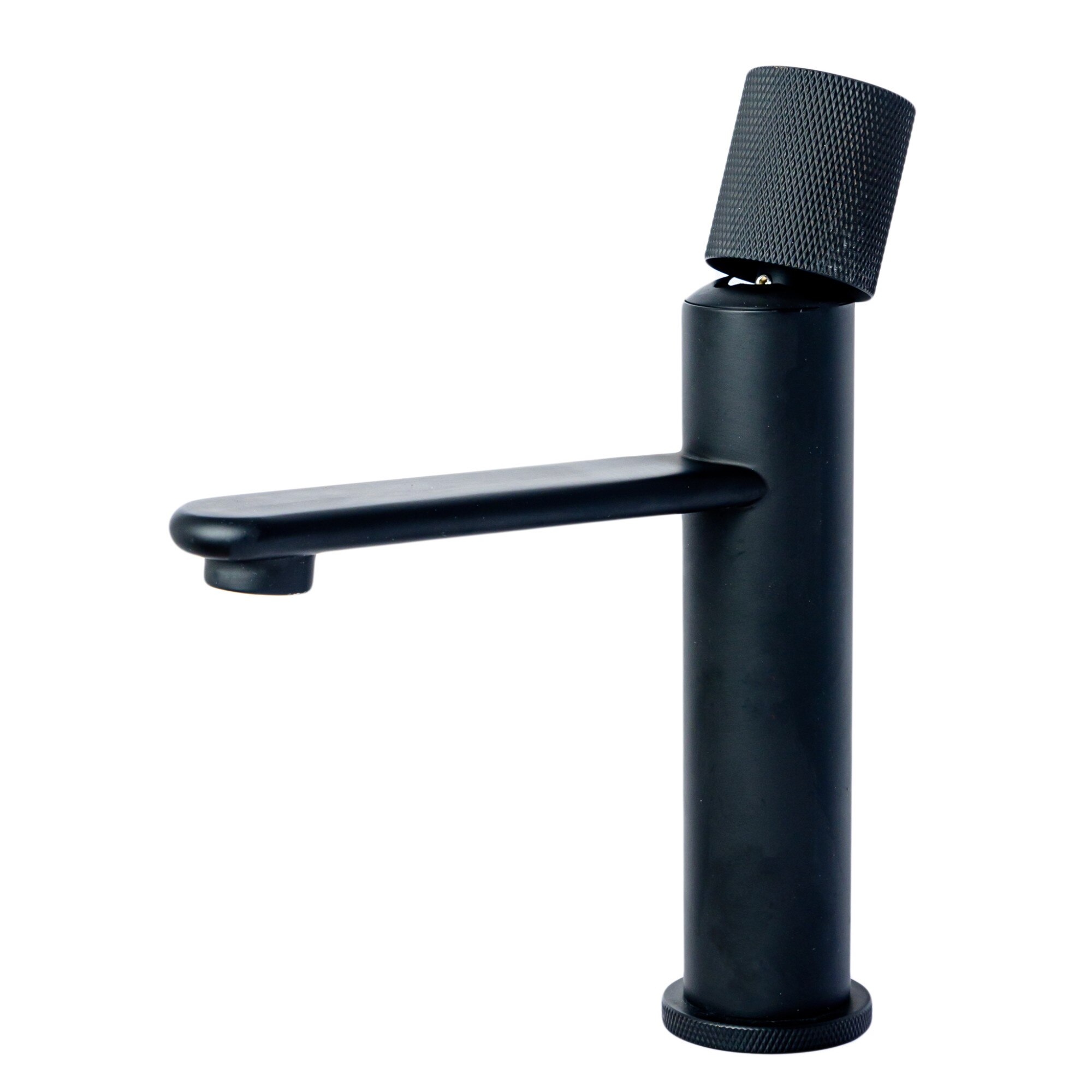 Baterie lavoar,TRENDY S,design cilindric,negru mat