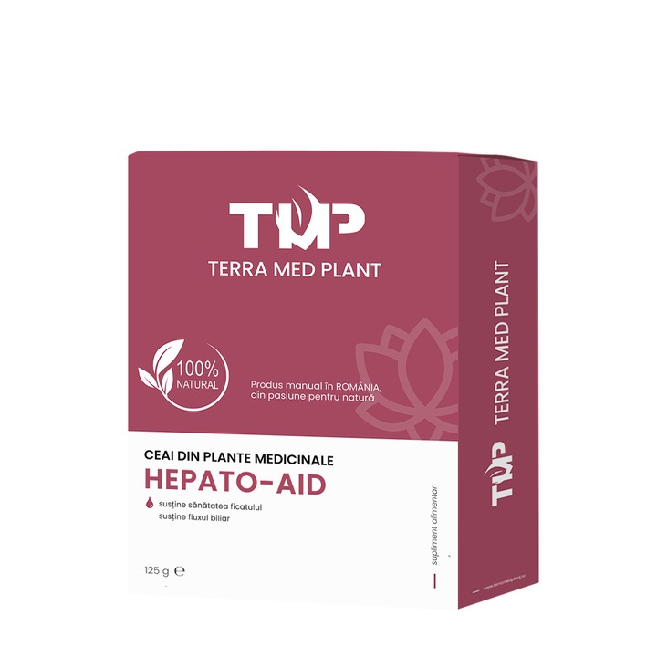 Ceai din plante medicinale Hepato-Aid 100% Natural Terra Med Plant 125 g