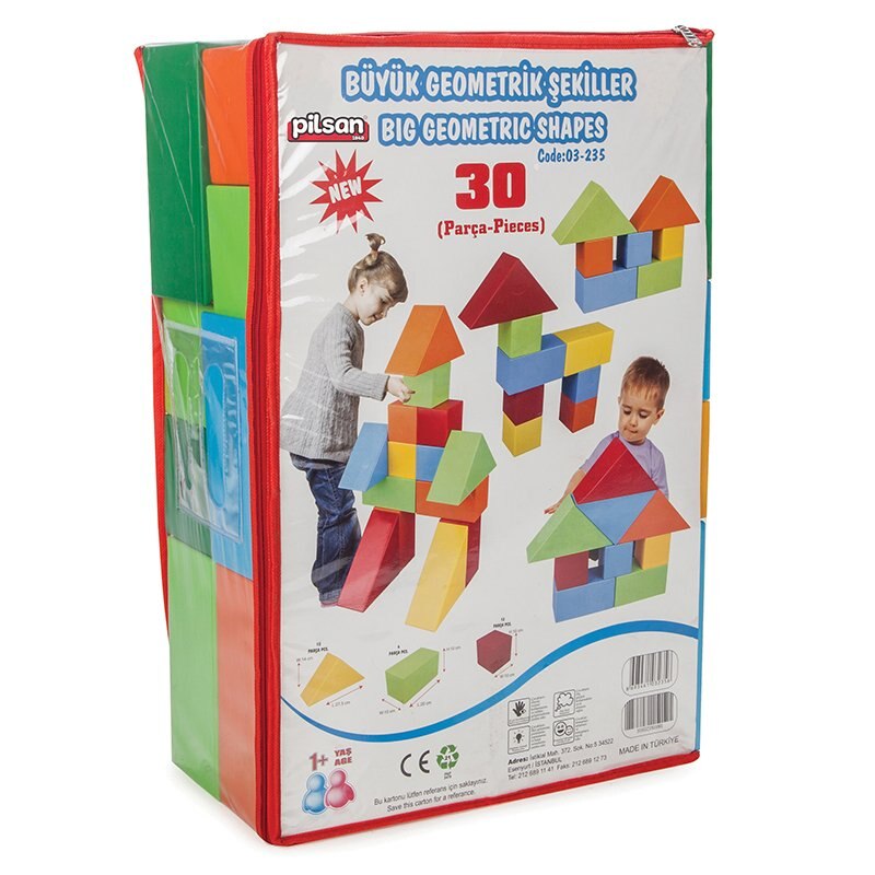 Forme geometrice, 30 piese, Pilsan