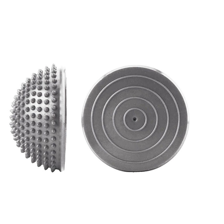 Масажна топка за баланс с формата на полусфера MAXIMA, Ф16.5 см, Сив, 20071003