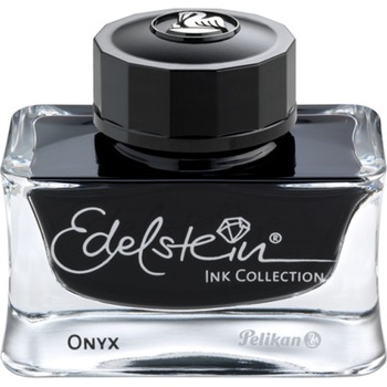 Cerneala Pelikan, premium Edelstein, borcan 50ml, culoare negru onix Cerneala Pelikan, premium Edelstein, borcan 50ml, culoare negru onix