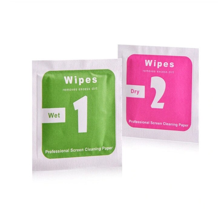 Set servetele mixte umede si uscate, 50 bucati, 4x4 cm