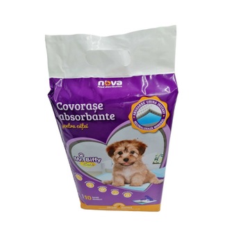 Covorase absorbante Pet Pad, Mr. Biffy, pentru catei, 60x60 cm, 10 bucati Covorase absorbante Pet Pad, Mr. Biffy, pentru catei, 60x60 cm, 10 bucati