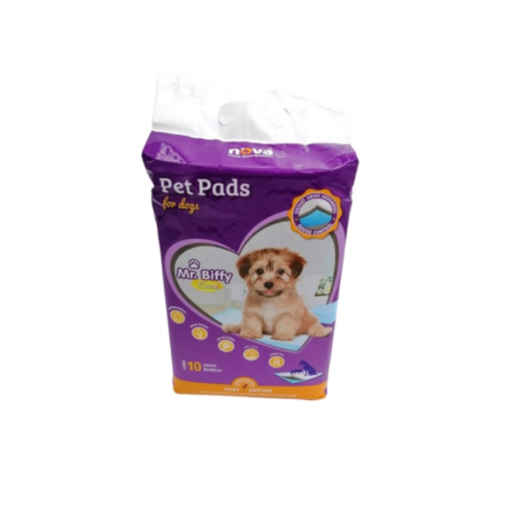 Covorase absorbante Pet Pad, Mr. Biffy, pentru catei, 60x90 cm, 10 bucati