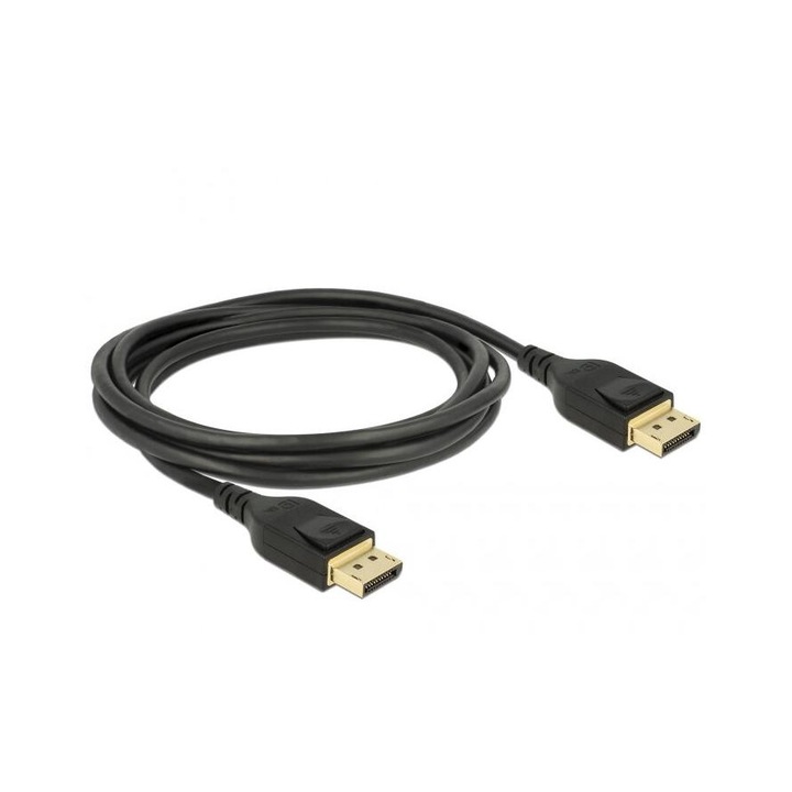 Delock DisplayPort kábel 8K 60 Hz 5 m DP 8K tanúsítvánnyal (3 év) (85663)