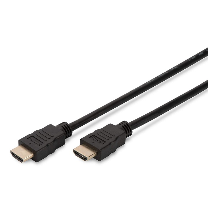 Кабел Assmann, 2 x HDMI мъжко, 10 м, Черен