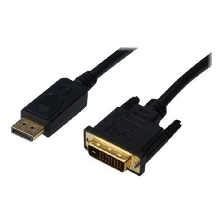 Кабел Assmann, Displayport/DVI-D, 3 м, черен