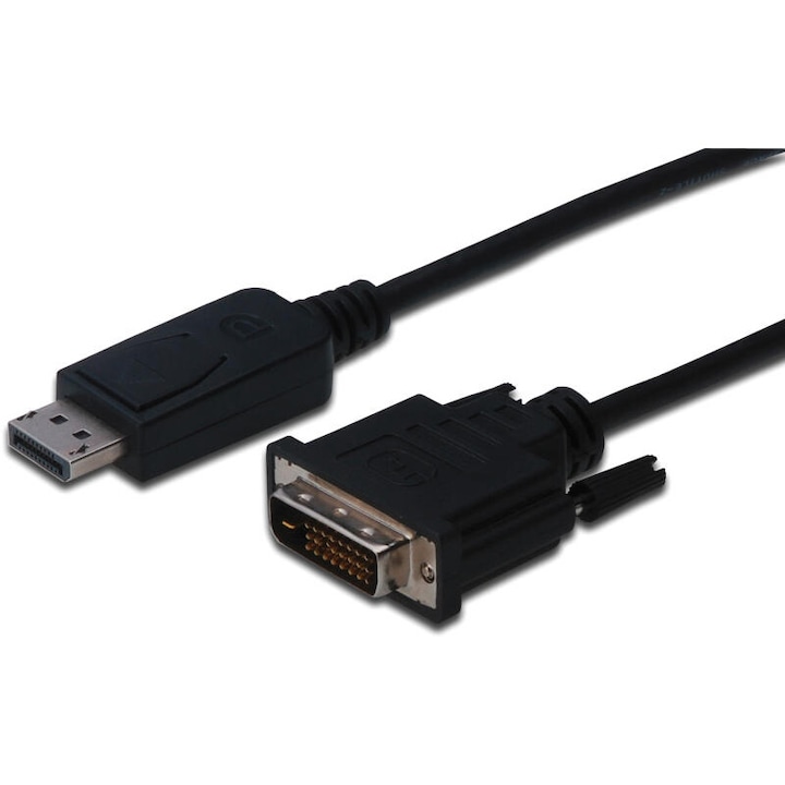 Cablu Assmann, Displayport/DVI-D, 3m, Negru