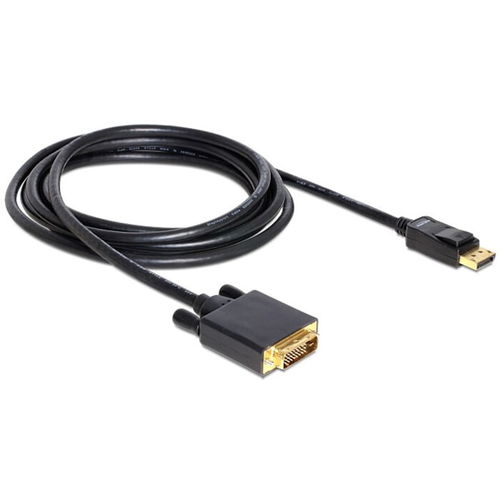 Cablu Delock, Displayport/DVI, 3m, Negru