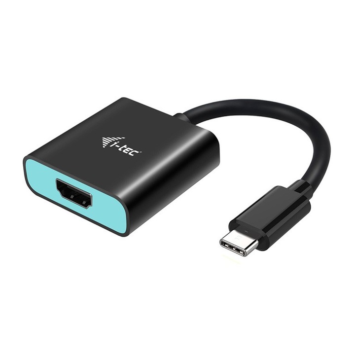 I-tec C31HDMI60HZP video átalakító kábel 0,15 M USB C-típus HDMI Fekete, Türkizkék