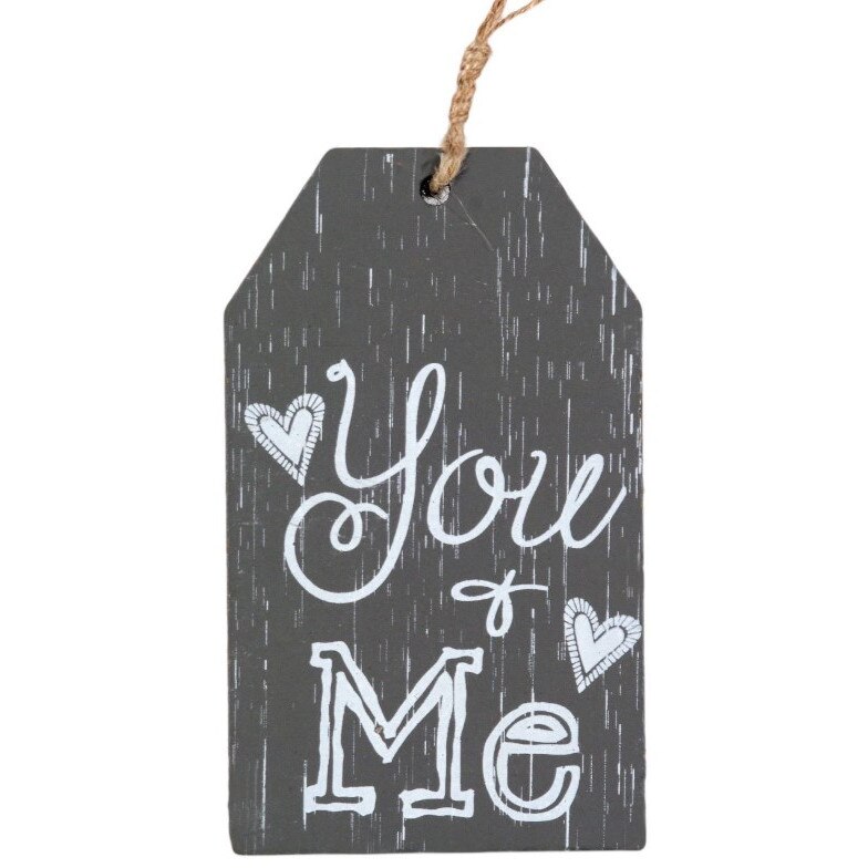 Decoratiune suspendabila, Zola®, din lemn, You-Me, 11x6 cm