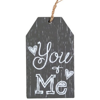 Decoratiune suspendabila, Zola®, din lemn, You-Me, 11x6 cm Decoratiune suspendabila, Zola®, din lemn, You-Me, 11x6 cm