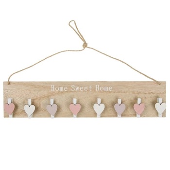 Decoratiune suspendabila, Zola®, din lemn, Home sweet home, 40x9 cm Decoratiune suspendabila, Zola®, din lemn, Home sweet home, 40x9 cm