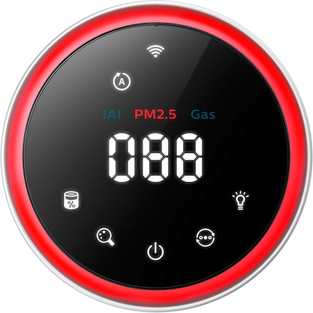 Purificator de aer Philips AC3055/50, Tehnologie AeraSense, Tehnologie VitaShield, Feedback real privind calitatea aerului, Conectivitate Bluetooth, 3 moduri automate, afisaj digital, Senzor PM2,5, Alb