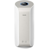 Purificator de aer Philips AC3055/50, Tehnologie AeraSense, Tehnologie VitaShield, Feedback real privind calitatea aerului, Conectivitate Bluetooth, 3 moduri automate, afisaj digital, Senzor PM2,5, Alb
