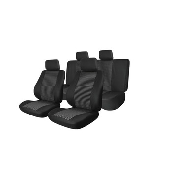 Set huse scaun Dacia, Profiller, Logan 1/2 Duster 1 Sandero 1/2 Dooker, 9 piese, Negru Set huse scaun Dacia, Profiller, Logan 1/2 Duster 1 Sandero 1/2 Dooker, 9 piese, Negru