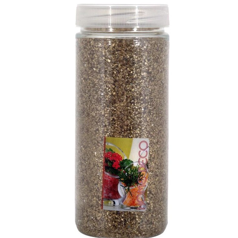 Nisip decorativ, Zola®, pentru decoratiuni si aranjamente, 680 gr, maro-auriu