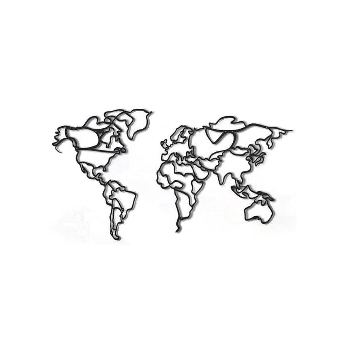 Decoratiune metalica de perete, World