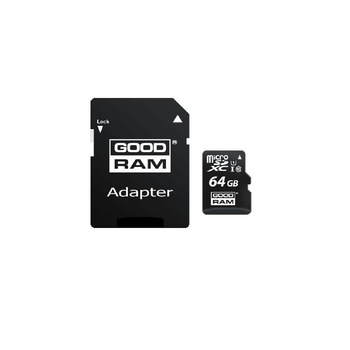 Card de memorie Goodram microSDXC 64GB, Clasa 10, UHS-I + Adaptor microSD Card de memorie Goodram microSDXC 64GB, Clasa 10, UHS-I + Adaptor microSD