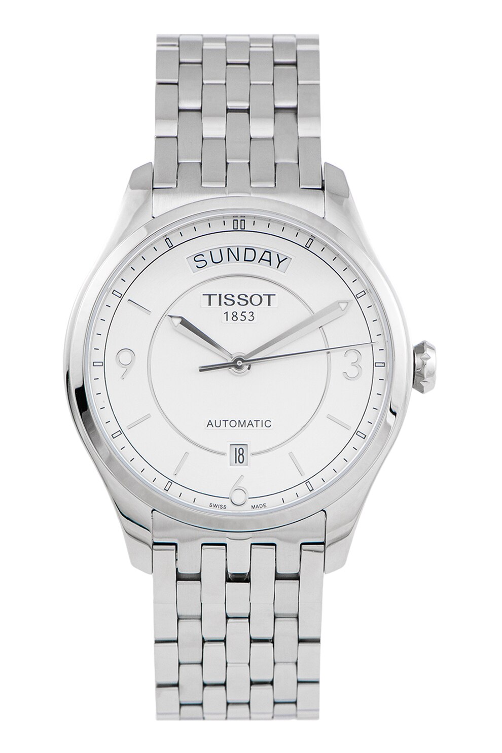 Tissot, Ceas automatic din otel inoxidabil, Argintiu