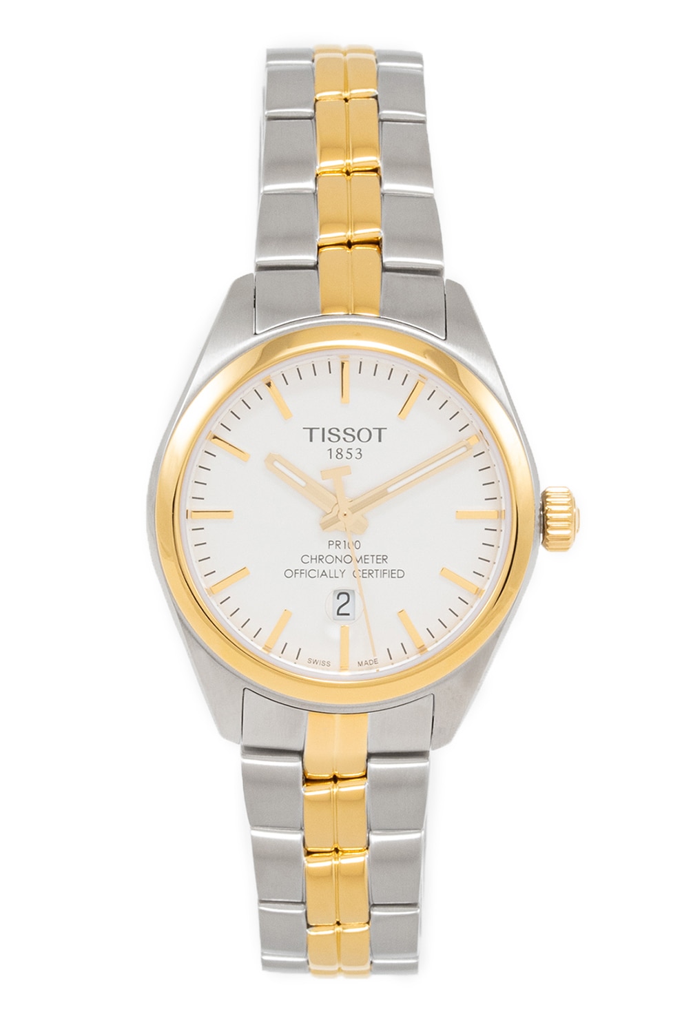 Tissot, Ceas cu bratara metalica, Argintiu inchis/auriu