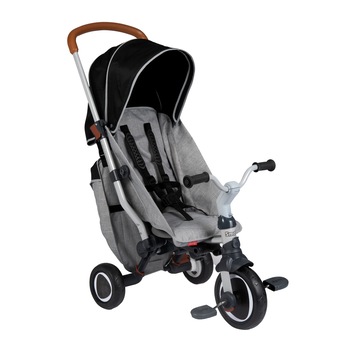 Tricicleta pliabila Smoby Robin Trike, cu roti silentioase, Gri Tricicleta pliabila Smoby Robin Trike, cu roti silentioase, Gri