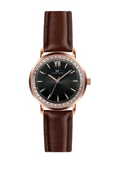 Victoria Walls, Ceas cu cristale pe cadran Lisa, Maro scortisoara Victoria Walls, Ceas cu cristale pe cadran Lisa, Maro scortisoara