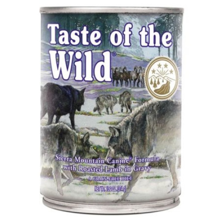 hrana umeda pentru caini taste of the wild sierra mountain conserva 4 x 390 gr imagen 11_2_
6