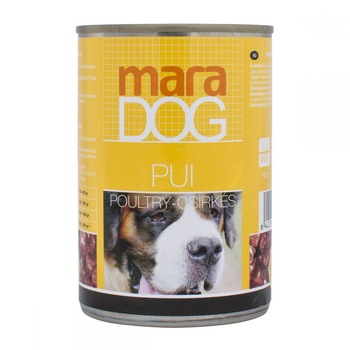 Hrana umeda pentru caini Mara Dog, Pui, set 6 x125g Hrana umeda pentru caini Mara Dog, Pui, set 6 x125g
