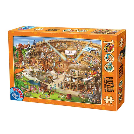 Puzzle D-Toys Cartoon Collection Constructia Colosseumului 1000 piese ...