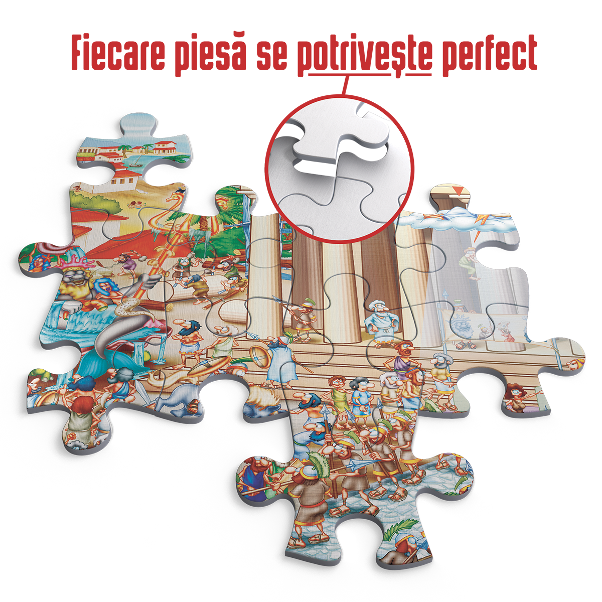Puzzle DToys Cartoon Collection Acropolis Grecia 1000 piese eMAG.ro