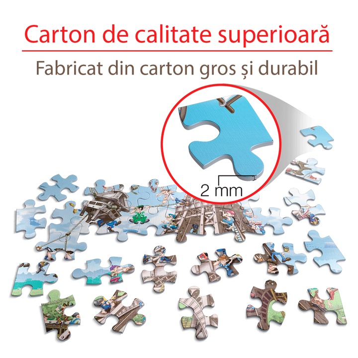 Puzzle D-Toys Cartoon Collection Constructia Turnului Eiffel 1000 piese ...