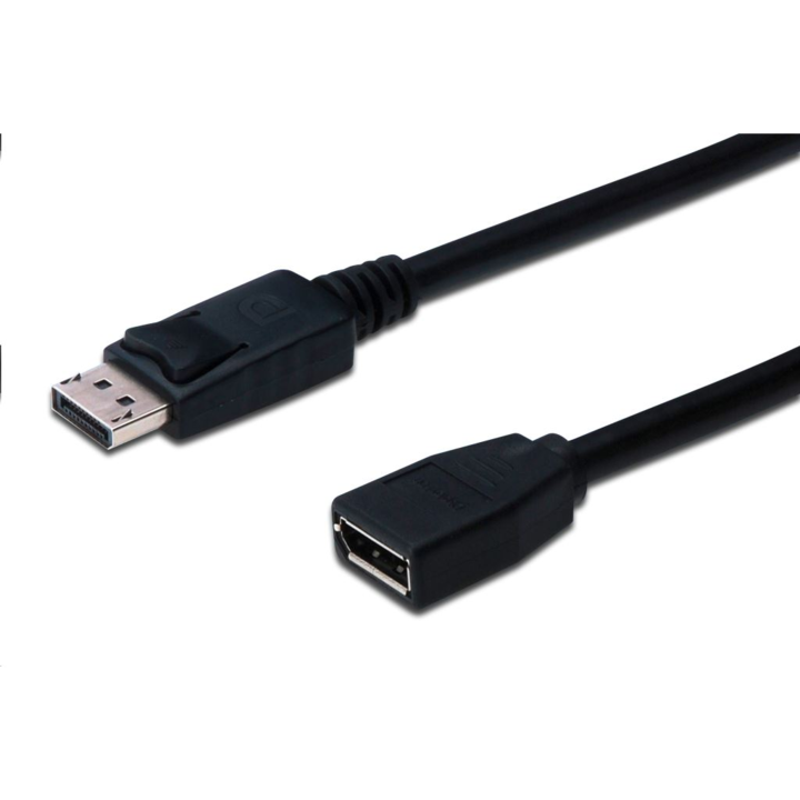 Assmann Display Port toldókábel fekete 2m (AK-340200-020-S) (AK-340200-020-S)