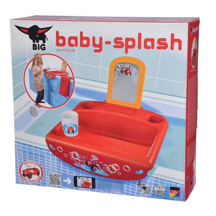 Big Baby-Splash Játék mosdókagyló kiegészítőkkel