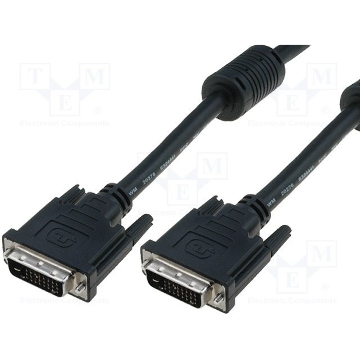 Assmann (AK-320101-020-S) DVI 24+1, 2m кабел с двойна връзка