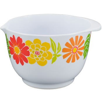 Bol de mixer Gemma, Seria Orange Flowers, capacitate 3L, 25 x13 cm Bol de mixer Gemma, Seria Orange Flowers, capacitate 3L, 25 x13 cm