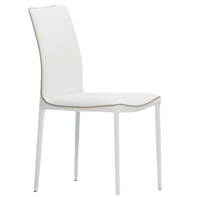 Scaun dining Nata, Bontempi, antracit/alb, 48x57x88/48