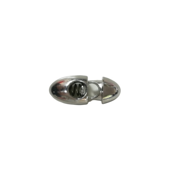 Set 4 opritori metalici ovali argintii,Mabo,0.6cm