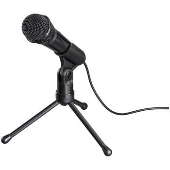 Microfon Hama MIC-P35 Allround, jack 3.5 mm, Negru Microfon Hama MIC-P35 Allround, jack 3.5 mm, Negru