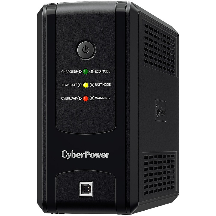 UPS Cyberpower UT850EG, line-interactive 850VA\425W, Tehnologie GreenPower UPS™, Iesiri 3 x Schuko